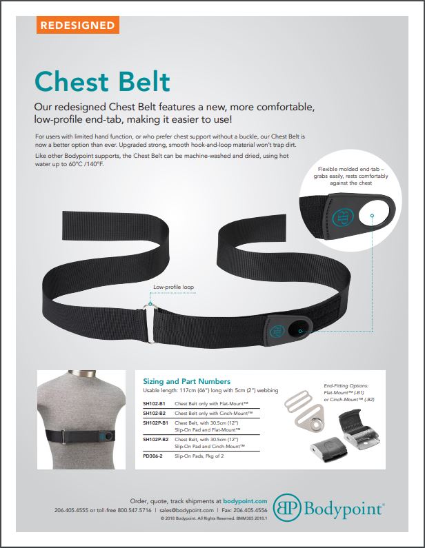 Chest Belt Sell Sheet
